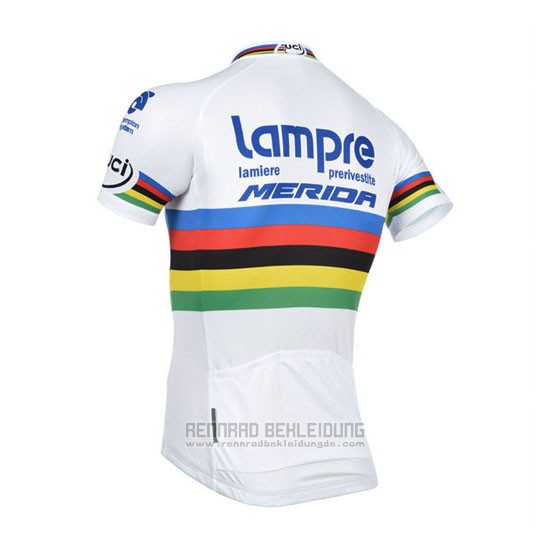 2013 Fahrradbekleidung UCI Weltmeister Lider Lampre Merida Trikot Kurzarm und Tragerhose - zum Schließen ins Bild klicken